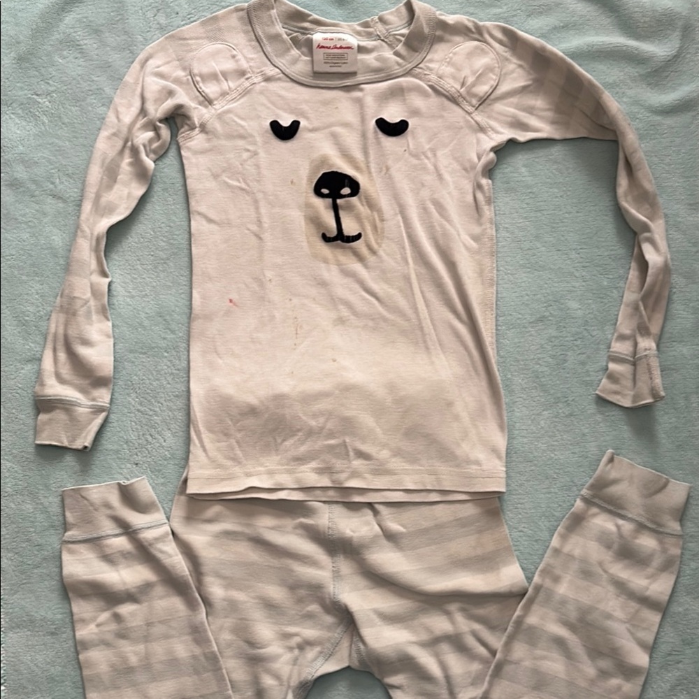 Cozy Bear Striped Kids Pajamas